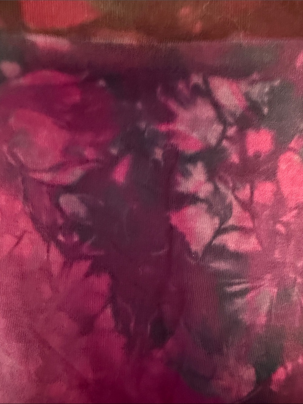 Bohemian Tie-Dye Maxi Skirt in Plum and Black - Picture 5 of 7